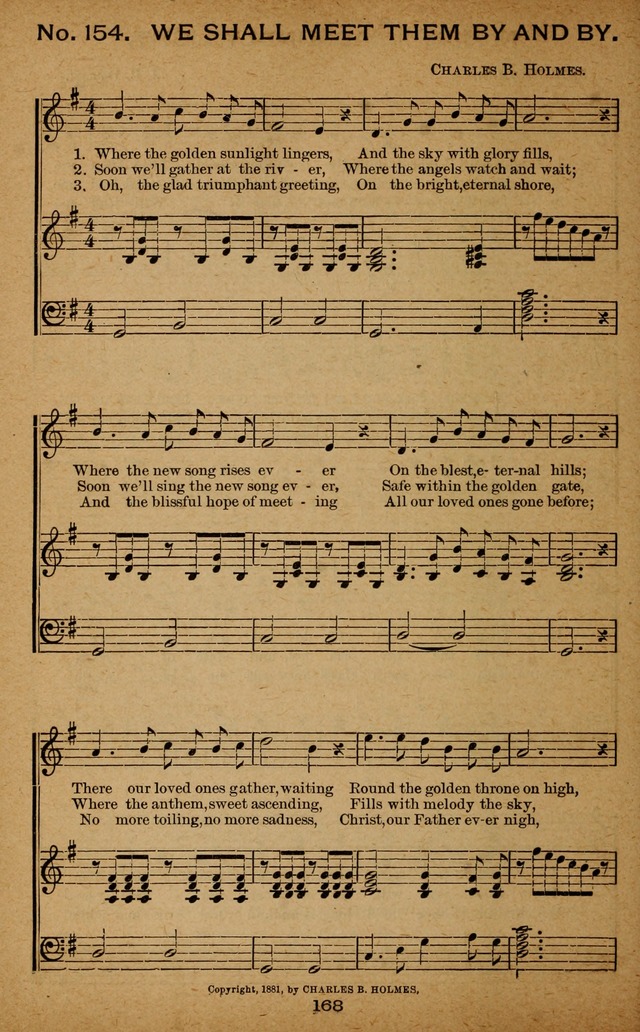 Windows of Heaven: hymns new and old for the church, Sunday school and home used by Rev. H.M. Wharton in evangelistic work page 168