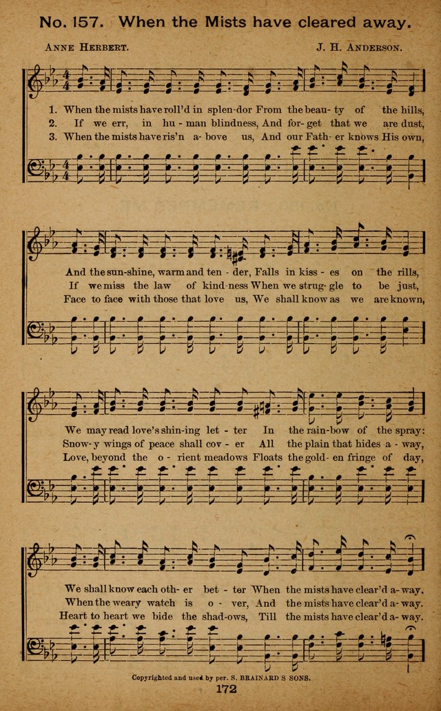 Windows of Heaven: hymns new and old for the church, Sunday school and home used by Rev. H.M. Wharton in evangelistic work page 172