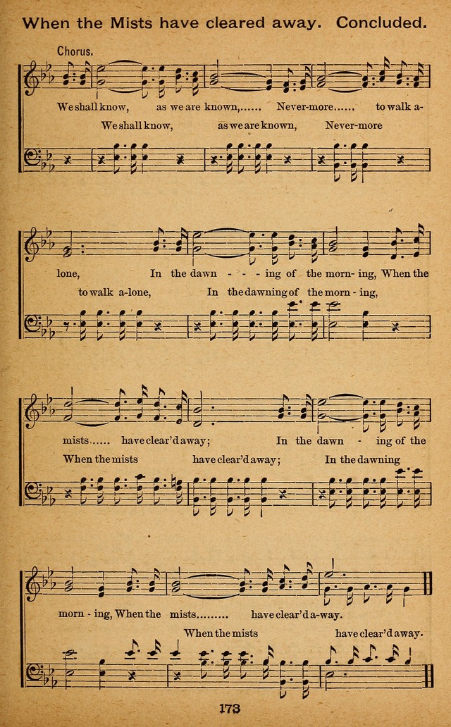 Windows of Heaven: hymns new and old for the church, Sunday school and home used by Rev. H.M. Wharton in evangelistic work page 173