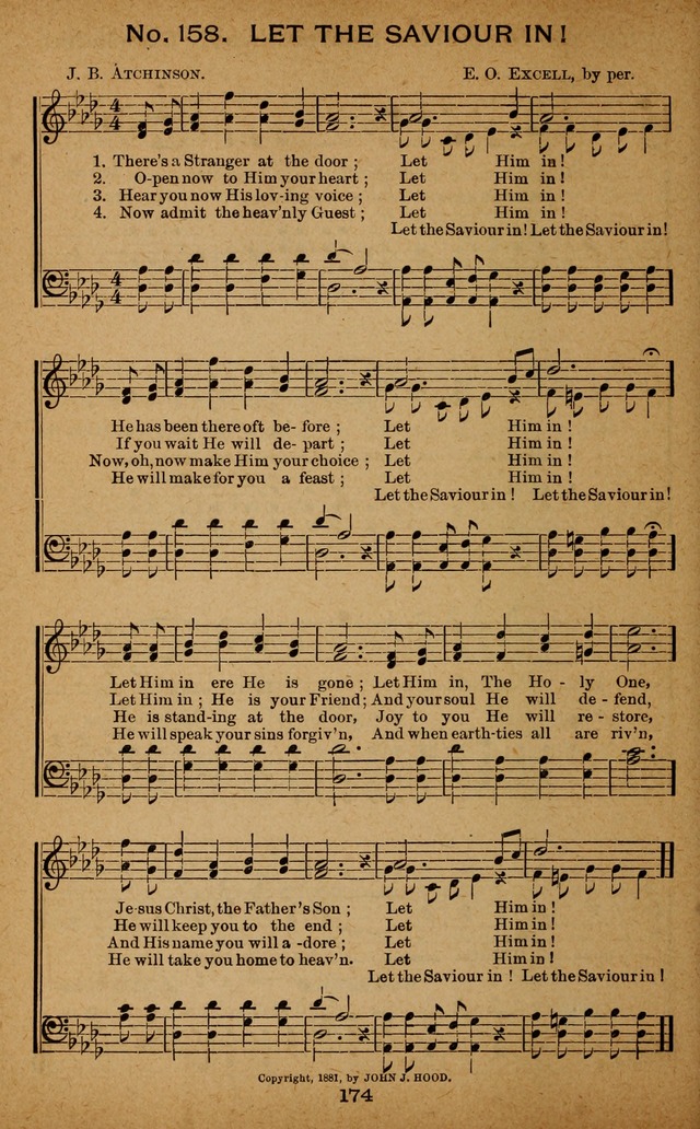 Windows of Heaven: hymns new and old for the church, Sunday school and home used by Rev. H.M. Wharton in evangelistic work page 174