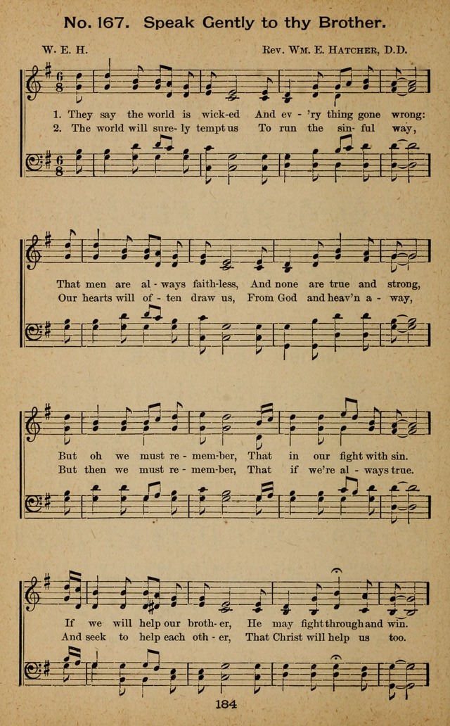 Windows of Heaven: hymns new and old for the church, Sunday school and home used by Rev. H.M. Wharton in evangelistic work page 184