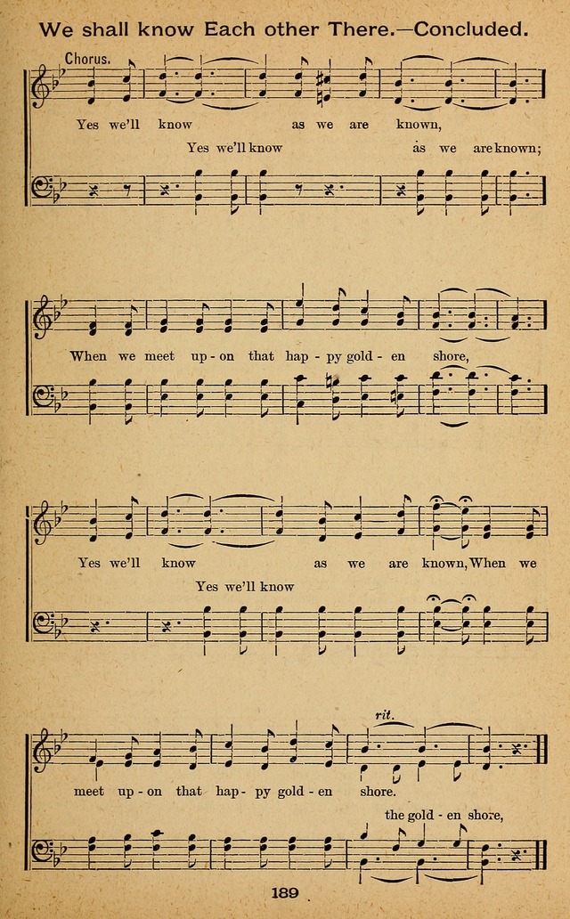 Windows of Heaven: hymns new and old for the church, Sunday school and home used by Rev. H.M. Wharton in evangelistic work page 189