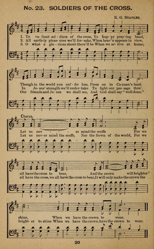 Windows of Heaven: hymns new and old for the church, Sunday school and home used by Rev. H.M. Wharton in evangelistic work page 26