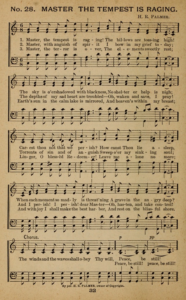 Windows of Heaven: hymns new and old for the church, Sunday school and home used by Rev. H.M. Wharton in evangelistic work page 32