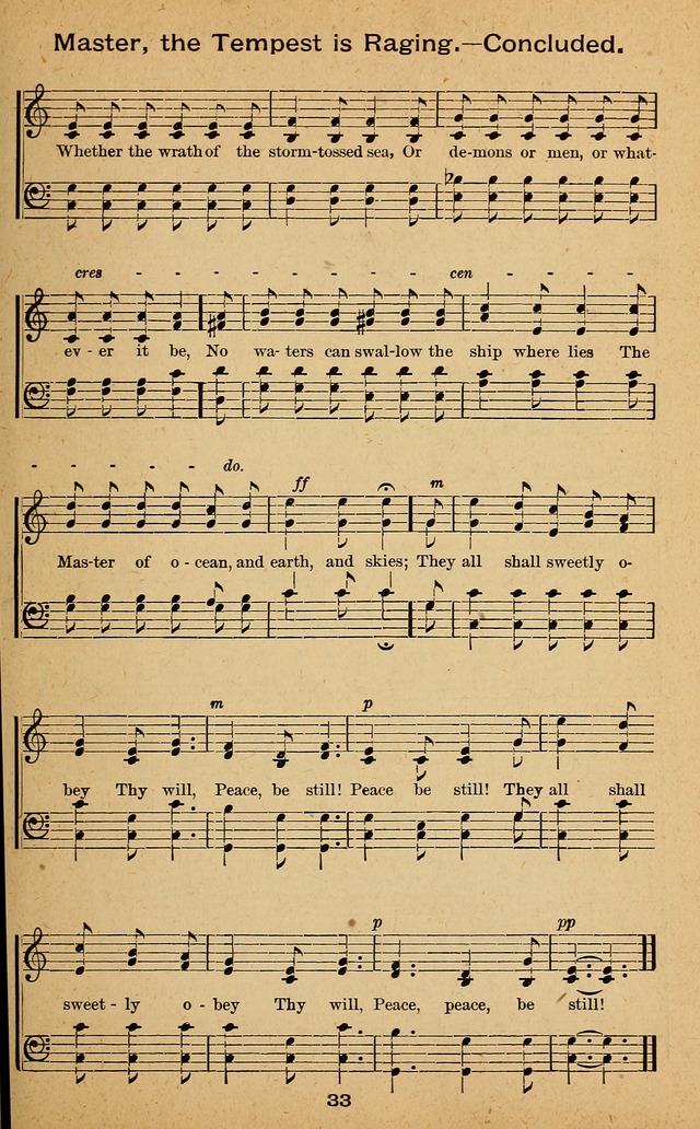 Windows of Heaven: hymns new and old for the church, Sunday school and home used by Rev. H.M. Wharton in evangelistic work page 33