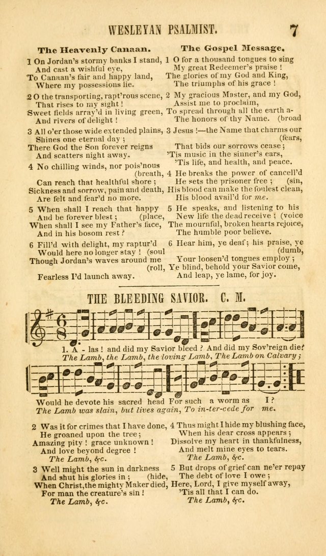 The Wesleyan Psalmist, or Songs of Canaan: a collection of hymns and tunes designed to be used at camp-meetings, and at class and prayer meetings, and other occasions of social devotion page 14