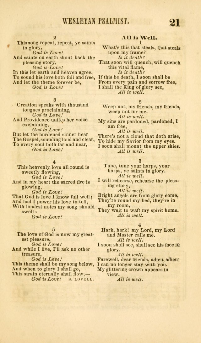 The Wesleyan Psalmist, or Songs of Canaan: a collection of hymns and tunes designed to be used at camp-meetings, and at class and prayer meetings, and other occasions of social devotion page 28