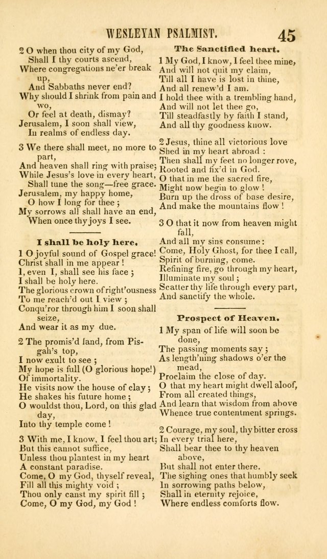 The Wesleyan Psalmist, or Songs of Canaan: a collection of hymns and tunes designed to be used at camp-meetings, and at class and prayer meetings, and other occasions of social devotion page 52