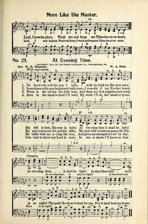 World-Wide Revival Hymns: Unto the Lord page 21