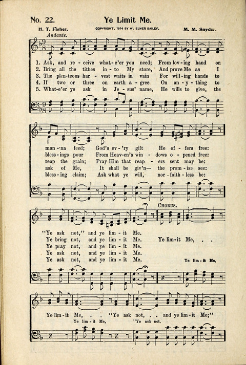 World-Wide Revival Hymns: Unto the Lord page 22