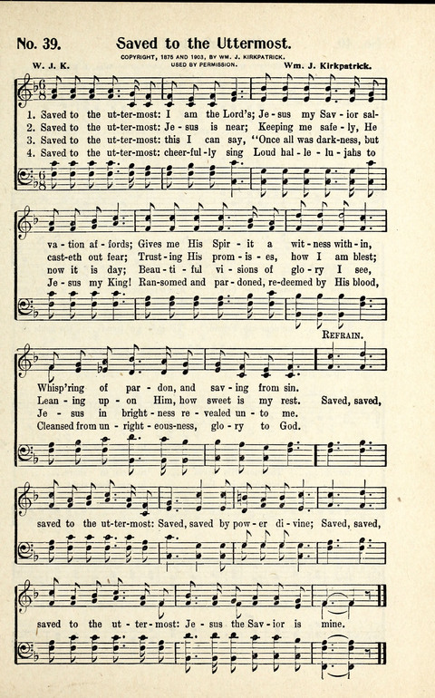 World-Wide Revival Hymns: Unto the Lord page 39