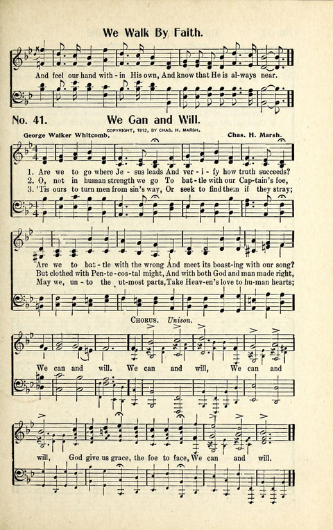 World-Wide Revival Hymns: Unto the Lord page 41