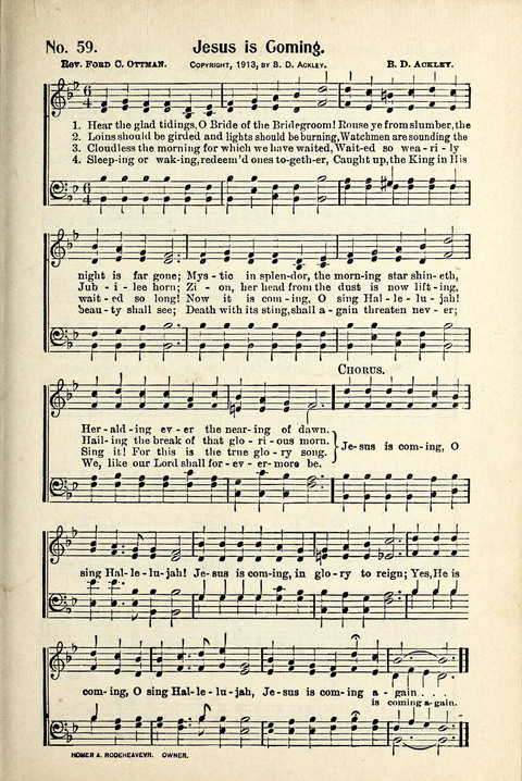 World-Wide Revival Hymns: Unto the Lord page 59