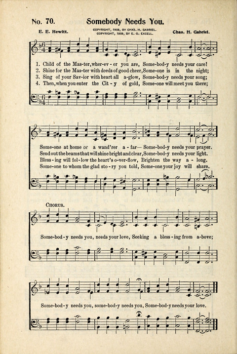 World-Wide Revival Hymns: Unto the Lord page 70