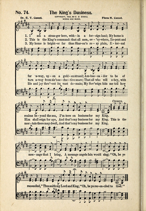 World-Wide Revival Hymns: Unto the Lord page 74