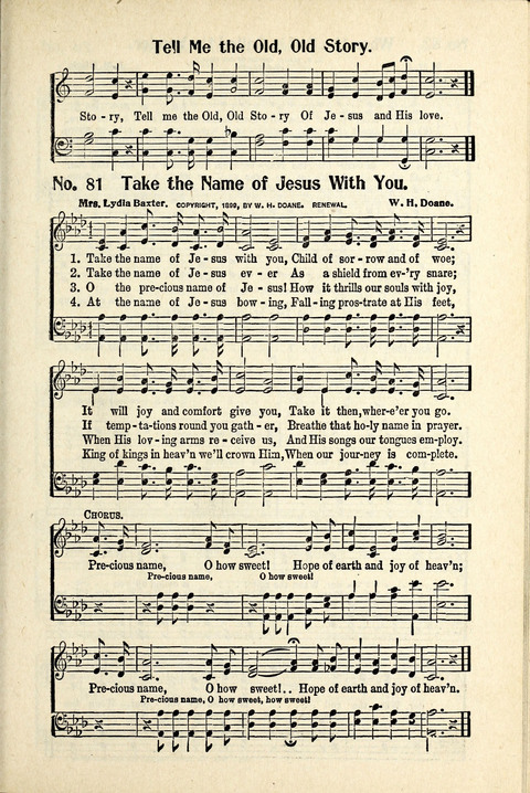 World-Wide Revival Hymns: Unto the Lord page 81