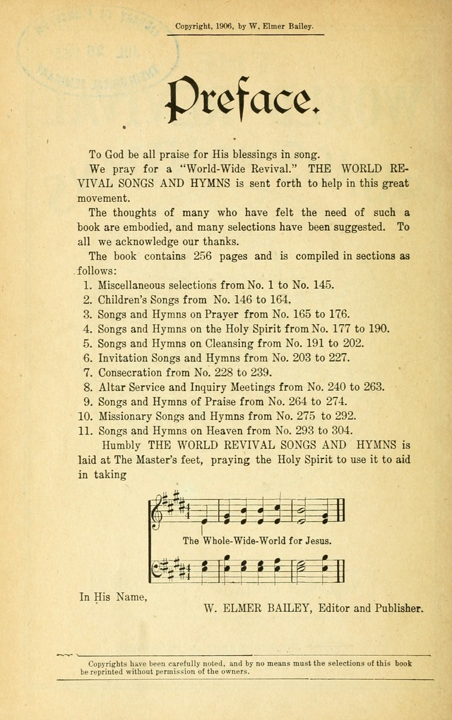 The World Revival Songs and Hymns page 7