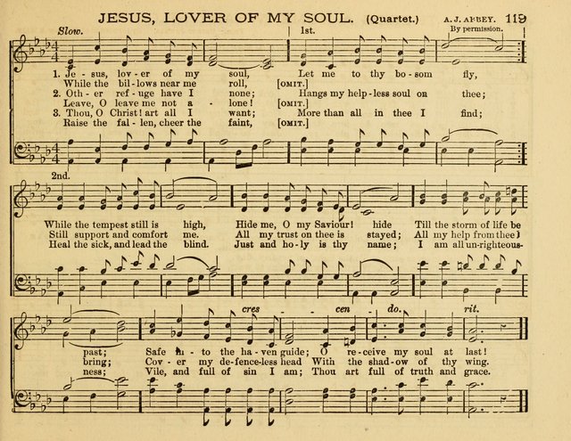 White Robes for the Sunday School: a choice new collection of songs, quartets, and choruses for Sunday-Schools, devotional meetings, and the home circle page 119