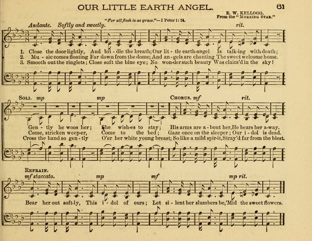 White Robes for the Sunday School: a choice new collection of songs, quartets, and choruses for Sunday-Schools, devotional meetings, and the home circle page 61