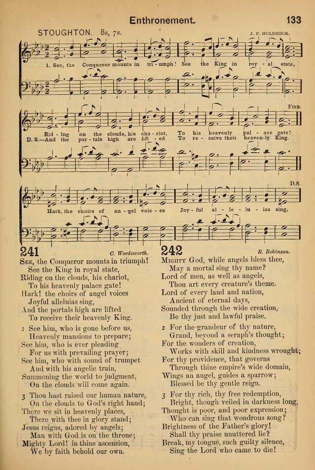 Worship in Song: a selection of hymns and tunes for the Service of the Sanctuary  page 133