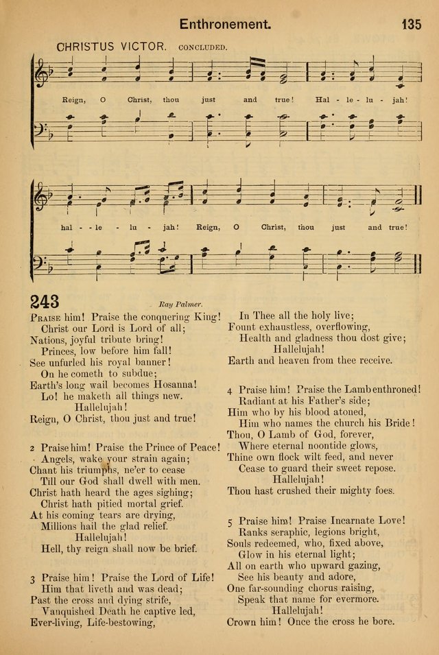 Worship in Song: a selection of hymns and tunes for the Service of the Sanctuary  page 135