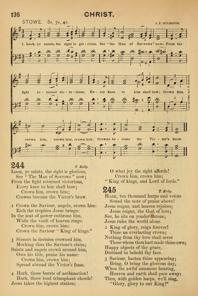 Worship in Song: a selection of hymns and tunes for the Service of the Sanctuary  page 136