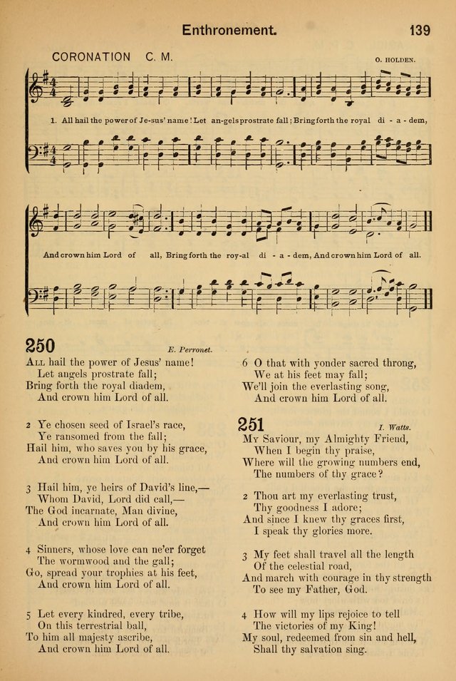 Worship in Song: a selection of hymns and tunes for the Service of the Sanctuary  page 139