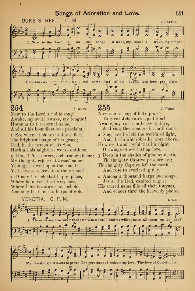 Worship in Song: a selection of hymns and tunes for the Service of the Sanctuary  page 141