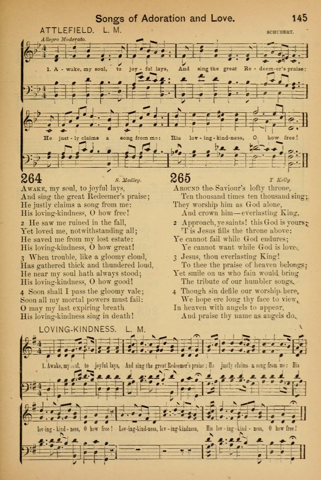 Worship in Song: a selection of hymns and tunes for the Service of the Sanctuary  page 145