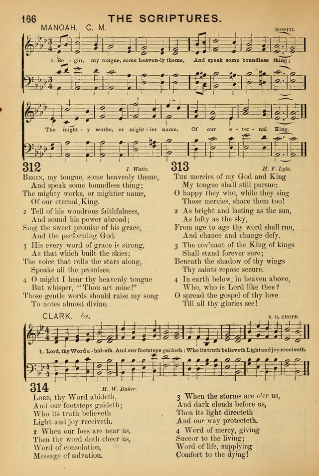 Worship in Song: a selection of hymns and tunes for the Service of the Sanctuary  page 166