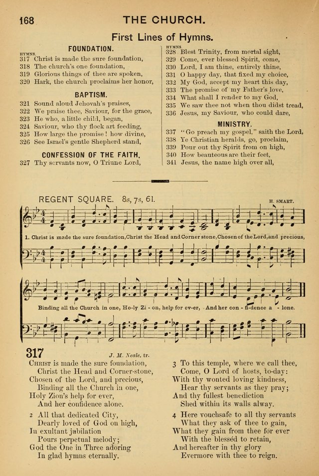 Worship in Song: a selection of hymns and tunes for the Service of the Sanctuary  page 168