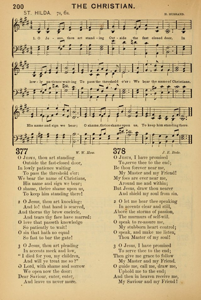 Worship in Song: a selection of hymns and tunes for the Service of the Sanctuary  page 200