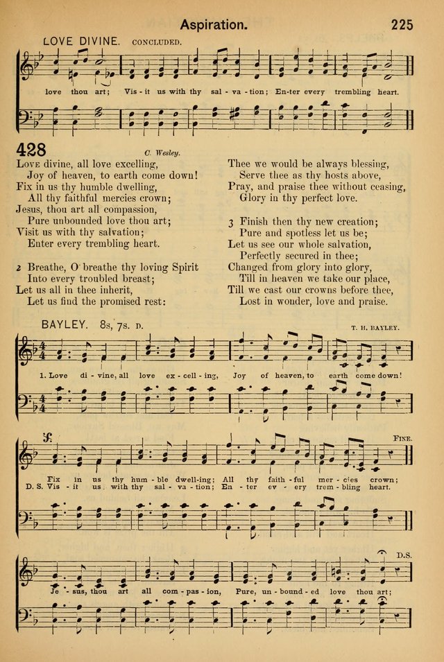 Worship in Song: a selection of hymns and tunes for the Service of the Sanctuary  page 225