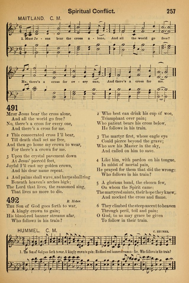 Worship in Song: a selection of hymns and tunes for the Service of the Sanctuary  page 257