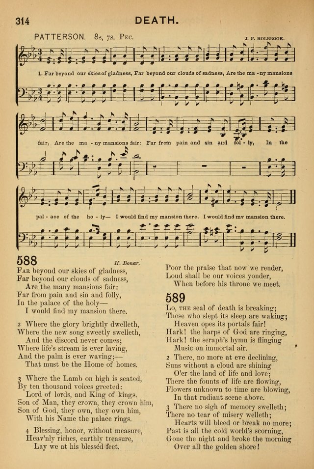 Worship in Song: a selection of hymns and tunes for the Service of the Sanctuary  page 314