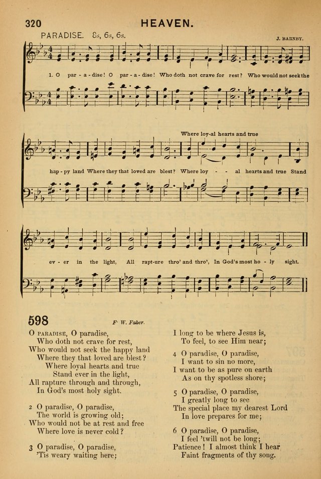 Worship in Song: a selection of hymns and tunes for the Service of the Sanctuary  page 320