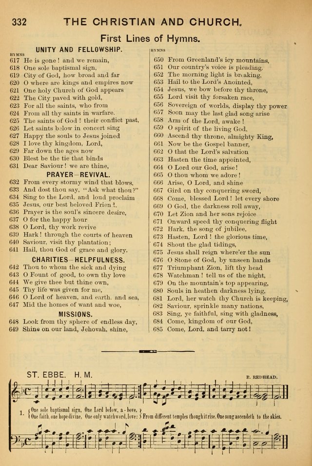 Worship in Song: a selection of hymns and tunes for the Service of the Sanctuary  page 332