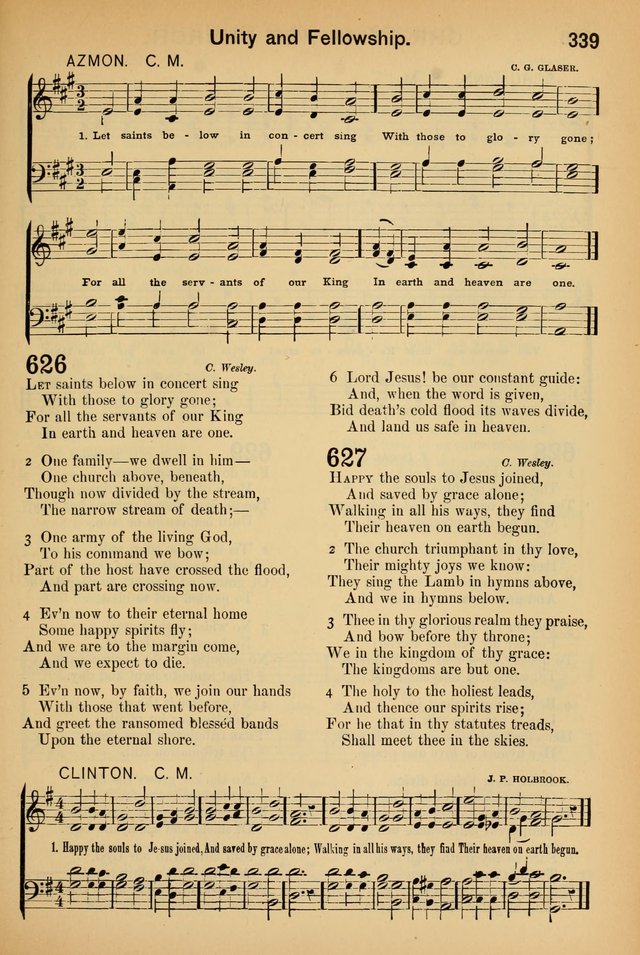 Worship in Song: a selection of hymns and tunes for the Service of the Sanctuary  page 339