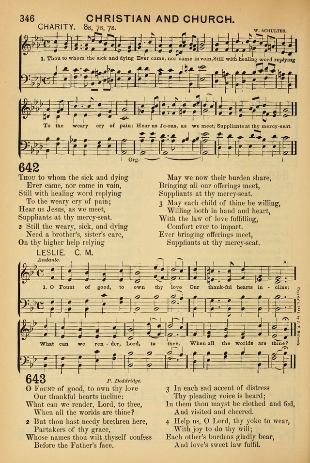 Worship in Song: a selection of hymns and tunes for the Service of the Sanctuary  page 346