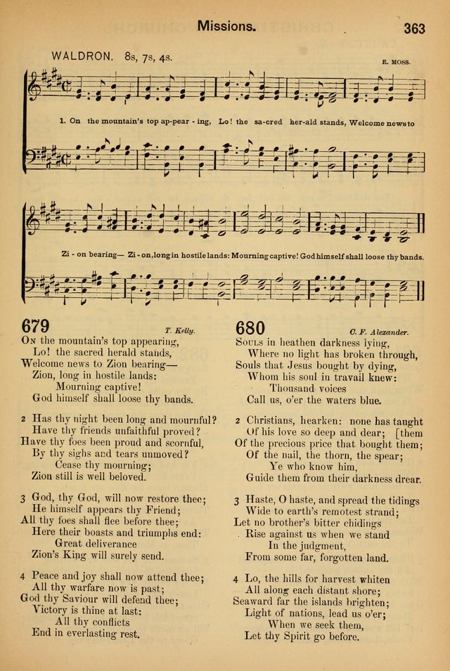 Worship in Song: a selection of hymns and tunes for the Service of the Sanctuary  page 363