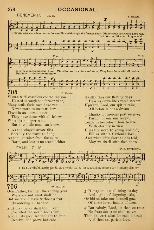 Worship in Song: a selection of hymns and tunes for the Service of the Sanctuary  page 378