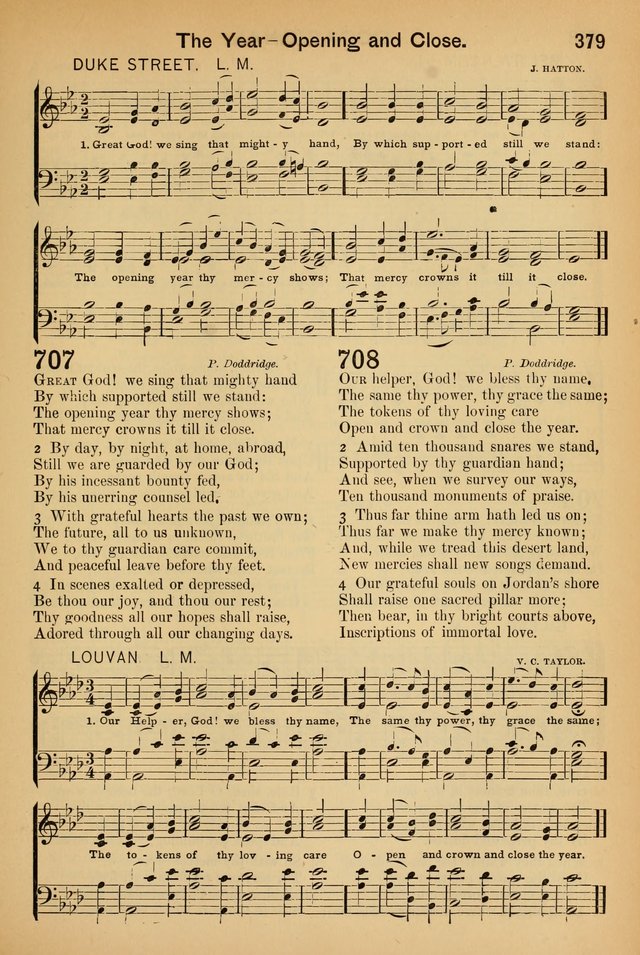 Worship in Song: a selection of hymns and tunes for the Service of the Sanctuary  page 379