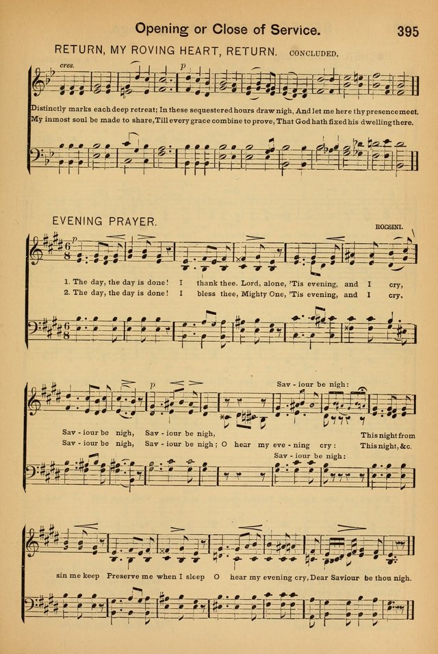 Worship in Song: a selection of hymns and tunes for the Service of the Sanctuary  page 395