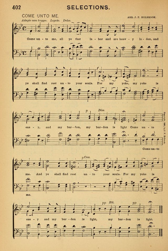 Worship in Song: a selection of hymns and tunes for the Service of the Sanctuary  page 402