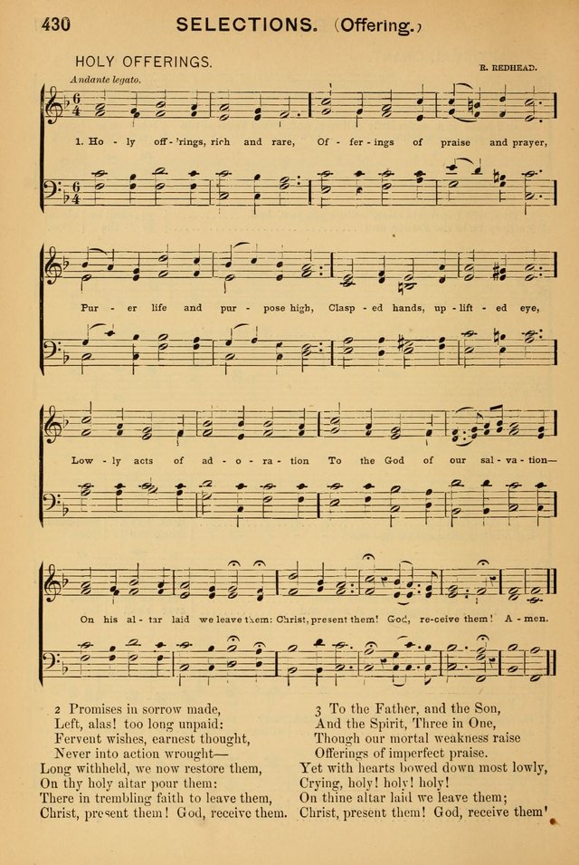 Worship in Song: a selection of hymns and tunes for the Service of the Sanctuary  page 430