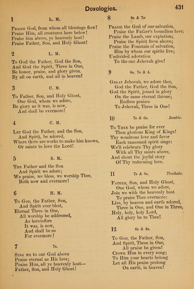 Worship in Song: a selection of hymns and tunes for the Service of the Sanctuary  page 431