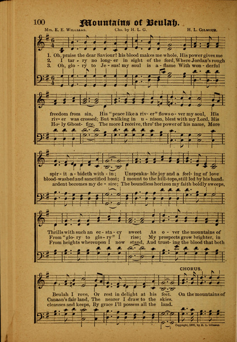 Winning Songs: for use in meetings for Christian worship or work page 100