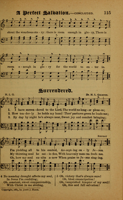 Winning Songs: for use in meetings for Christian worship or work page 115