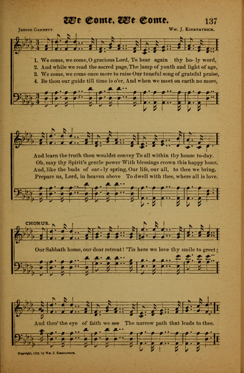 Winning Songs: for use in meetings for Christian worship or work page 137