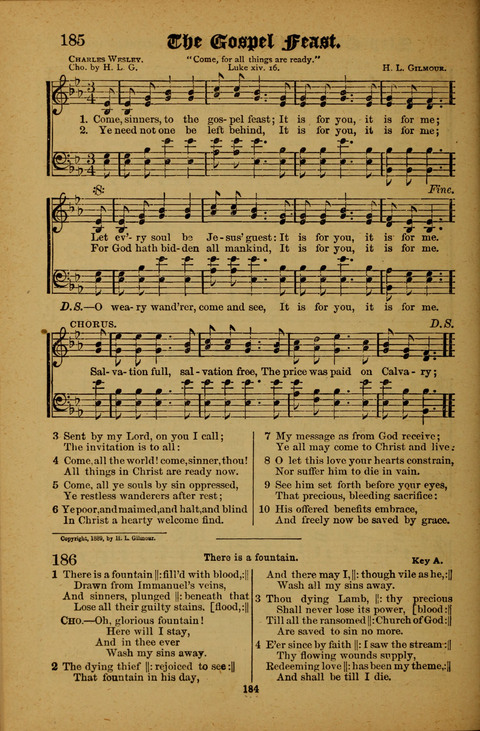 Winning Songs: for use in meetings for Christian worship or work page 184